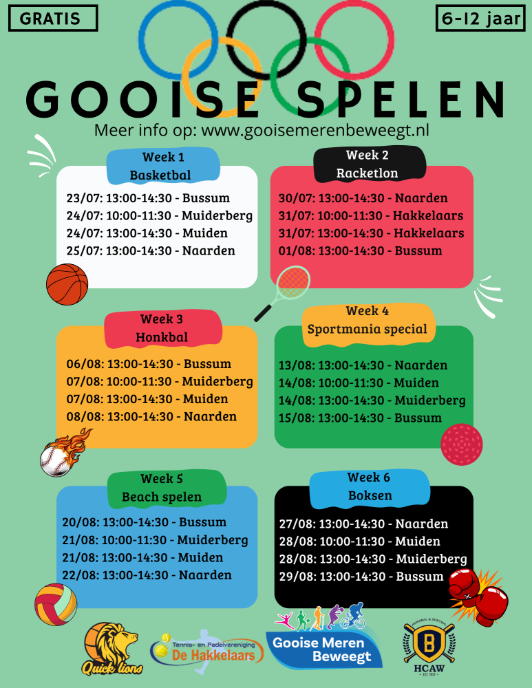 Poster over de Gooise Spelen